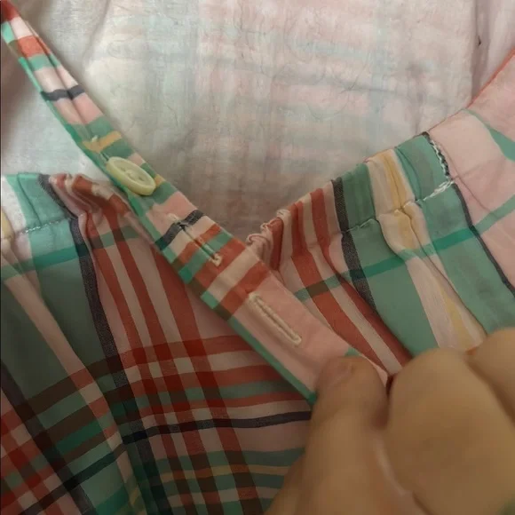 J Crew plaid sun summer dress M medium with pockets - Picture 3 of 6